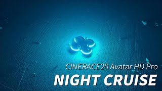 FLYWOO CineRace20 Walksnail Avatar HD Pro Camera Night Cruise test [upl. by Templas]