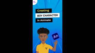 Creating of Boy Character  Character Creating In Adobe Animate  Timelapse [upl. by Constantin306]