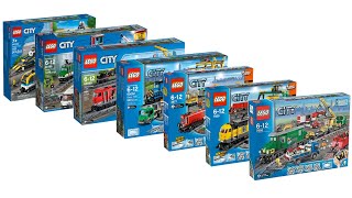 All LEGO City Cargo Train sets 2006  2022 CompilationCollection Speed Build [upl. by Barris]