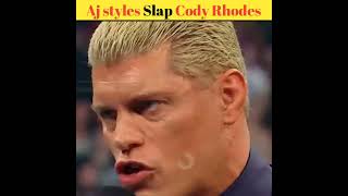 Aj Styles slaps Cody Rhodes ahead of Backlash France shorts wwe [upl. by Pax]