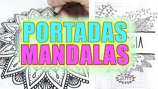 Ideas para marcar cuadernos con MANDALAS 📔 Regreso a clases 2019  100prekool [upl. by Mandel]