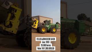 FELLER JOHN DEERE 643K Ano 2013 ⁠20000 horas  ⁠Valor R 130000000 31991118815 RODRIGO [upl. by Dygall]