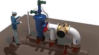 Ballast water treatment system onboard 3D 동영상simplified version [upl. by Swope323]