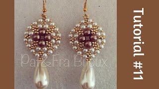 TUTORIAL PERLINE 11  Orecchini Bulles Beading tutorial [upl. by Niraj]