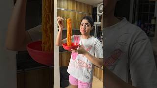 sabse spicy noodle challenge Kiya accept🥵 shorts minivlog youtubeshorts viralvideos [upl. by Audri]