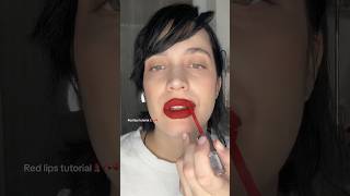 Red lips tutorial💄🍒❤️🎈🫦🍷💋 [upl. by Lorenz164]