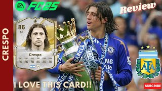 Fc 25 Crespo Icon Player Review [upl. by Obe788]