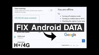 How to Fix Mobile Data Internet Android 3G4GLTE Not Working [upl. by Reinnej]