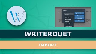 How To Import Files With WriterDuet [upl. by Ever]