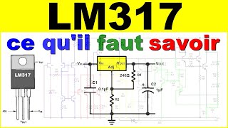 Le régulateur de tension électronique ajustable LM317 pour alimentation electronic regulator lm317 [upl. by Richie384]