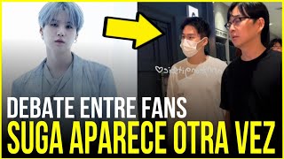 ULTIMO MINUTO🔴 SUGA DE BTS APARECE EN MEDIO DE SU SERVICIO MILITAR 😭 PERO EL FANDOM SE DIVIDE‼ [upl. by Slohcin]