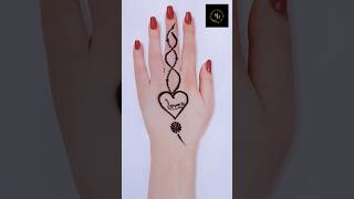 Simple mehndi design Hand mehndi design New mehndi design Best mehndi design viral youtubeshorts [upl. by Eyatnod]