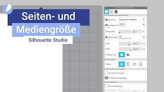 Silhouette Studio I Seiten und Mediengröße anpassen [upl. by Frodeen61]