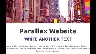 Complete Parallax Website Using HTML and CSS Tutorial [upl. by Solrak954]