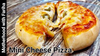 Mini Cheese Pizza  Fluffy Pizza  How to make Cheese Pizza  Recipe by Motherhood with Fariha [upl. by Palecek]