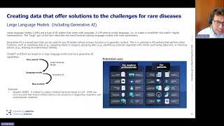 EJP RD advanced Webinar  Real World Data Machine Learning amp Deep analytics in Rare Diseases [upl. by Sirovaj948]