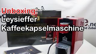 Unboxing Leysieffer Kaffeekapselmaschine [upl. by Dhaf]