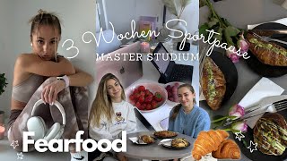 Zurück im Gym nach 3 Wochen Fear food Challenge Recovery Master Studium  DAS GYM Wien  VLOG 📚✨ [upl. by Harlene649]