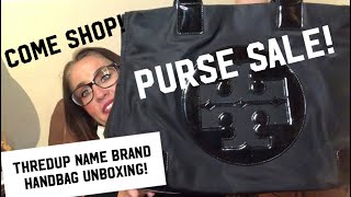 ThredUp Name Brand Handbag Unboxing amp SALE Tory Burch Michael Kors Marc Jacobs Steve Madden [upl. by Hess]