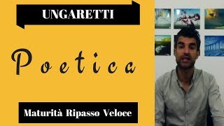 Giuseppe Ungaretti Poetica [upl. by Job]