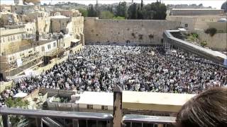 בִּרְכַּת כֹּהֲנִים 2014 Western Wall  Jerusalem Priestly Blessing [upl. by Adolph]