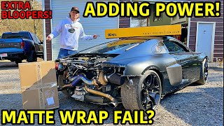 Rebuilding A Wrecked 2020 TWIN TURBO Audi R8 Part 13 [upl. by Ettolrahc]