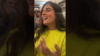 Jassi jasbir live jam in flight with bollywood celebrities  Huma Qureshi  Richa chadha [upl. by Uaerraj]