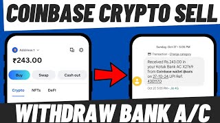 Crypto Sell amp Withdraw Money In Coinbase Wallet  How To Sell Bitcoin amp Crypto From Coinbase Wallet [upl. by Nylirek]