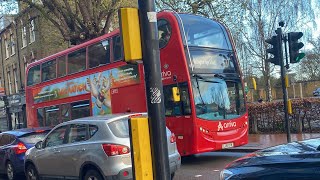 ADL Enviro400 Arriva London T222 LJ61CFN Route 627 Wallington High School [upl. by Anoirb]