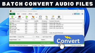 How To Batch Convert Audio Files [upl. by Susej]