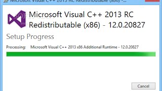 How to Download and Install Visual C Redistributable Packages for Visual Studio 2013 [upl. by Niamjneb]