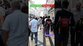 Lisbon Portugal street walk I Lisbon Street walk I Portugal street walk short shortsviralvideo [upl. by Himelman]