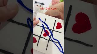 DIY Tic Tac Toe Gift Card diy shorts giftideas craft fypシ゚viral youtubeshorts shortsviral [upl. by Nahtam975]