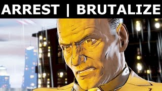 BATMAN Telltale Episode 1 All Endings  Brutalize Falcone  Arrest Falcone  Alternate Choices [upl. by Reinal]