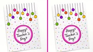 Happy Teachers Day Greeting Card  Easy And Beautiful Card For Teachers Day [upl. by Mack]