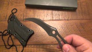 Knife Review  SCH111 20 Karambit Neck Knife [upl. by Aimerej]