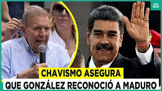 Chavismo asegura que Edmundo González reconoció a Maduro como presidente de Venezuela [upl. by Ful]