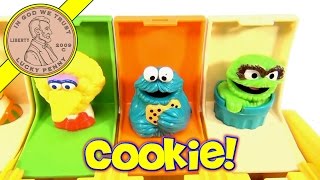 Playskool Sesame Street Poppin Pals  Ernie Bert Big Bird Cookie Oscar 1985 [upl. by Keil]