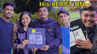 Surprising BINOD with SILVER PLAY BUTTON😍😱 anilsunar ambishal7binodbishwokarma8172 [upl. by Stefanac]