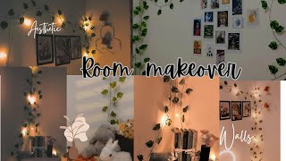 Room makeover  aesthetic Cozy  pinterest inspired room transformation cheapest  pg hostel [upl. by Henrion]