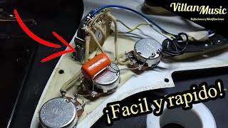 ¡Solda la Electrónica de tu Guitarra Estilo Vintage  Stratocaster Tutorial [upl. by Kammerer]