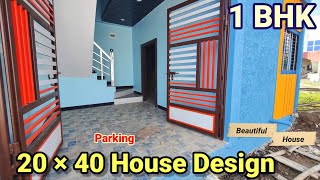 20×40 house plan 1bhk  20 by 40 house design  2040 feet house walkthrough [upl. by Gizela]