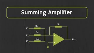 OpAmp Summing Amplifier Inverting and NonInverting Summing Amplifiers [upl. by Laufer]