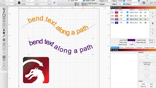 How to Bend Text Along a Path in Lightburn [upl. by Adnopoz]