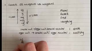 SI Unit Conversions for Drug Calculations Milligrams and Micrograms [upl. by Frendel]