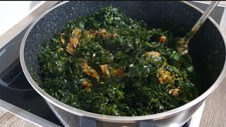 THE EASIEST WAY TO COOK EDIKAIKONG SOUP  VEGETABLE SOUP IGBO STYLE FRESHLY PREPARED MY VERSION [upl. by Ydisac803]