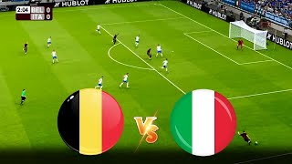 eFootball 2025  Belgium vs Italy  UEFA Nations League  Gameplay PC [upl. by Lomasi]