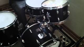 Gretsch Broadkaster Bop Kit Jasper Shells 12x8 14x14 14x18 65x14 Ebony Jazz Bebop [upl. by Mulvihill]