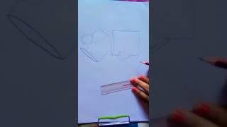 Tee cap ki drawing pepar and pencil youtube shortvideo drawing [upl. by Oigres]