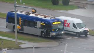 An Edmonton Transit quotProterraquot electric bus [upl. by Ahens]